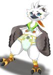  absurd_res anthro avian beak bird blue_eyes diaper hi_res male nintendo rito solo tawa_1908 tears_of_the_kingdom the_legend_of_zelda tulin_(tloz) 