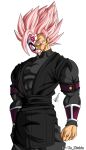  1boy crimson-masked_saiyan dragon_ball dragon_ball_heroes goku_black highres non-web_source pink_hair red_eyes super_saiyan super_saiyan_2 super_saiyan_rose super_saiyan_rose_2 time_breaker_mask 