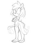  absurd_res amy_rose anthro clothing crossed_arms dress eulipotyphlan female footwear hedgehog hi_res mammal monamania pouting sega shoes sketch solo sonic_the_hedgehog_(series) wide_hips 