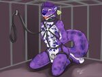  bdsm bondage bound cage caged crate felid mammal pantherine 