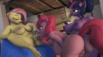  3d_(artwork) absurd_res animal_genitalia animal_penis anthro anthrofied big_breasts breasts crossgender digital_media_(artwork) equid equine equine_genitalia equine_penis fellatio female fingering fingering_self fluttershy_(mlp) foot_fetish foot_lick foot_play friendship_is_magic ftg_crossgender fti_crossgender genitals group group_sex gynomorph gynomorph/female hair hasbro hi_res intersex intersex/female licking mammal masturbation my_little_pony nipples nude oral penile penis pink_body pink_hair pinkie_pie_(mlp) purple_body purple_hair sex skyleesfm threesome tongue tongue_out trio twilight_sparkle_(mlp) yellow_body 