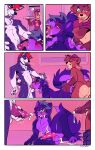  absurd_res anal animal_genitalia animal_penis anthro bear blush bodily_fluids breath cal_(caliro) canid canine canine_genitalia canine_penis canis comic cum cum_inside cum_on_belly cum_on_body cum_on_face delivery_(commerce) delivery_employee domestic_dog dominant dominant_pov fellatio first_person_view food food_carrier food_delivery fox fur genital_fluids genitals group head_grab hi_res hot_dogging husky leaking_cum male male/male mammal nordic_sled_dog oral panting penile penis pizza pizza_box pizza_delivery pizza_delivery_carrier precum purple_body purple_fur raised_tail sebastian_the_husky sex sparkibarki spitroast spitz tail trio two_doms_one_sub 