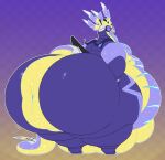  2023 absurd_res ancient_pokemon anthro anus apex_build_koraidon big_anus big_butt biped butt digital_media_(artwork) dragon future_pokemon generation_9_pokemon hi_res huge_anus huge_butt huge_thighs hyper hyper_anus hyper_butt hyper_hips hyper_thighs koraidon legendary_pokemon looking_back male miraidon nintendo noirbutt nude paradox_pokemon pokemon pokemon_(species) puffy_anus rear_view simple_background solo thick_thighs ultimate_mode_miraidon wide_hips 