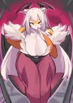 absurd_res anthro aspirindabaitu bare_shoulders bat_wings big_breasts breasts capcom cleavage clothed clothing cosplay curvaceous curvy_figure darkstalkers felid female fur hair head_wings heart_cutout hi_res legwear leopard leotard long_hair looking_at_viewer mammal membrane_(anatomy) membranous_wings morrigan_aensland pantherine pantyhose smile solo thick_thighs tiger voluptuous white_body white_fur white_hair wide_hips wings yellow_body yellow_eyes yellow_fur 