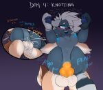  absurd_res ahegao anthro anthro_on_anthro anthro_penetrated anthro_penetrating areola balls balls_deep big_balls black_sclera blue_body blue_eyes blue_fur blue_nipples blue_pawpads blue_pussy blush blush_lines bodily_fluids bodily_fluids_in_pussy bodily_noises bouncing_breasts breasts bushel_(xenhoa) canid canine canis close-up cum cum_inside dodger_(redpandabobana) duo ejaculation ejaculation_while_penetrated excessive_cum excessive_genital_fluids eye_roll female female_penetrated fluffy_balls fox full_nelson fur genital_fluids genitals hair half-closed_eyes hi_res hybrid knot knotting legs_up looking_pleasured male male/female mammal marble_fox moan motion_lines narrowed_eyes nipples orange_penis pawpads paws penetration penis plap pop_(sound_effect) pussy red_fox redpandabobana sex short_hair simple_background solo_focus sound_effects speckled_fur sweat sweatdrop teeth teeth_showing text tongue tongue_out vaginal vaginal_penetration white_hair wolfdog 