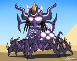  absurd_res blizzard_entertainment cdrspark desert female glowing glowing_eyes hi_res humanoid solo starcraft taur zagara_(starcraft) zerg zerg_queen_(starcraft) 