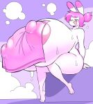  angstrom anthro areola big_breasts breasts eyes_closed eyewear female glasses hair hi_res huge_breasts hyper hyper_breasts lagomorph leporid mammal marie_(angstrom) markings mole_(marking) nipple_outline nipples nude open_mouth pink_areola puffy_areola puffy_nipples purple_hair rabbit sitting solo towel 