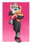  absurd_res anthro bat big_breasts bodily_fluids bottomwear breasts cleavage clothed clothing crop_top eyeshadow female footwear gloves green_eyes hair handwear hi_res leg_stretch makeup mammal pants roboticsteve rouge_the_bat sega shirt shoes solo sonic_the_hedgehog_(series) stretching sweat sweaty_breasts topwear white_hair wings 