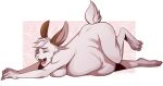  2d_animation abdominal_bulge ambiguous_gender ambiguous_prey animated anthro belly belly_squish breast_squish breasts brown_ears cinnamon_(bunwithmemes) evenesko.d.fox_(artist) eyes_closed fangs female fur happy head_tuft lagomorph leporid looking_pleasured lying mammal misterpolkovnik motion_tweening nude on_front open_mouth pink_background pink_tongue rabbit raised_leg satisfied simple_background solo squish struggling_prey tail tail_motion teeth tongue tuft vampire vore white_body white_fur 