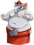  anthro elephant elephant_mario elephantid genitals hi_res hornyphobic male mammal mario mario_bros nintendo nude nude_male overweight overweight_male penis pipe proboscidean solo stuck_in_pipe super_mario_bros_wonder 