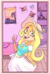  activision alex-toons anthro coco_bandicoot crash_bandicoot_(series) crash_team_racing_(series) female green_eyes hair hi_res long_hair megumi_bandicoot phone smile solo yaya_panda 