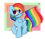  &lt;3 &lt;3_eyes 2023 absurd_res blue_body blue_feathers blue_fur blush cutie_mark digital_media_(artwork) equid equine feathered_wings feathers female feral flag folded_wings friendship_is_magic fur hair hasbro hi_res kittyrosie lgbt_pride mammal mouth_hold multicolored_hair multicolored_tail my_little_pony pegasus pink_eyes pride_colors rainbow_dash_(mlp) rainbow_flag rainbow_hair rainbow_pride_colors rainbow_symbol rainbow_tail smile tail wings 