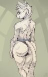  anthro big_butt butt clothing domestic_cat felid feline felis halo-pano hi_res looking_at_viewer looking_back male mammal smile smiling_at_viewer solo tail underwear wide_hips 