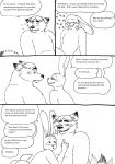  &lt;3 2023 anthro belly bernielover blush butt canid canine comic dialogue disney duo english_text fan_character fox gideon_grey hi_res lagomorph leporid male mammal overweight overweight_male rabbit tail tail_motion tailwag text zootopia 