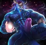  abs anthro asian_mythology aurelion_sol_(lol) biceps big_muscles blue_body blue_eyes claws dopq dragon east_asian_mythology eastern_dragon erection genitals hair hi_res humanoid humanoid_genitalia humanoid_penis league_of_legends looking_at_viewer male muscular muscular_humanoid muscular_male muscular_thighs mythology nude pecs penis pupils riot_games scalie serratus slit slit_pupils solo space star tail triceps vein veiny_penis 