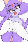  anthro blaze_the_cat bodily_fluids clothed clothing domestic_cat felid feline felis female genital_fluids genitals hand_on_face hi_res leggings leggings_down legs_together legwear mammal partially_clothed purple_body pussy pussy_juice saliva saliva_on_tongue saliva_string sega sh1vss solo sonic_the_hedgehog_(series) sweat tail tongue tongue_out 