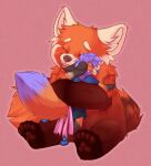  absurd_res bear canid canine disney embrace fennec fox giant_panda hi_res hug jasper_(pizzacow) mammal pixar turning_red 