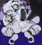  &lt;3 2023 4_toes 5_fingers alternate_version_at_source anklet anthro areola arm_tuft ball_tuft balls barbell_piercing bed big_balls big_breasts big_hair big_penis big_tail biped bite biting_lip biting_own_lip black_areola black_body black_claws black_ears black_fur black_hair black_highlights black_lips black_nipples black_nose black_pawpads black_penis black_spots black_stripes black_tail blue_eyes bodily_fluids bracelet breasts chest_tuft claws collar colored dialogue digital_media_(artwork) elbow_tuft english_text erection erika_(momo) eye_markings eyelashes feet felid finger_claws fingerpads fingers fluffy fluffy_hair fluffy_tail front_view full-length_portrait fur furniture genital_fluids genitals glistening glistening_balls glistening_body glistening_fur glistening_genitalia groping_breast gynomorph hair hand_on_breast hi_res highlights_(coloring) holding_breast holding_object holding_penetrable_sex_toy holding_sex_toy huge_balls humanoid_genitalia humanoid_hands humanoid_penis hybrid intersex jewelry leaking_precum legband lips long_hair looking_at_genitalia looking_at_own_penis looking_at_penis looking_at_self lying lying_on_tail mammal mane mane_hair markings masturbation monotone_ears motion_lines multicolored_body multicolored_fur multicolored_hair multicolored_tail muscular muscular_anthro muscular_gynomorph muscular_intersex navel nipple_barbell nipple_piercing nipples nude on_back on_bed pantherine pawpads penetrable_sex_toy penile penile_masturbation penis piercing pillow plantigrade portrait precum pupils self_grope sex_toy shaded signature snout snow_leopard solo speech_bubble spiked_anklet spiked_bracelet spiked_collar spiked_legband spikes spots spotted_body spotted_fur spread_legs spreading striped_body striped_fur stripes tail text text_with_heart thick_thighs three-quarter_view tiger toe_claws toe_curl toes toying_self tuft two_tone_body two_tone_fur two_tone_hair two_tone_tail vulpevex white_balls white_body white_fur white_hair white_tail 