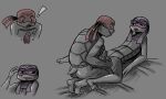  animal_genitalia anthro blush duo genital_slit genitals male male/male mask reptile scalie slideintoash slit slit_play spread_slit teenage_mutant_ninja_turtles teenage_mutant_ninja_turtles:_mutant_mayhem turtle 