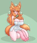  &lt;3 2_penises animal_humanoid balls big_balls big_breasts big_butt big_penis blush bodily_fluids breasts brush butt canid canid_humanoid canine canine_humanoid cleavage clothed clothing dripping fox_humanoid genital_fluids genitals gynomorph hair hairbrush hi_res huge_balls huge_breasts humanoid intersex kneeling limebreaker looking_aside mammal mammal_humanoid mostly_nude multi_genitalia multi_penis orange_eyes orange_hair penis precum precum_drip smile solo tail thick_thighs towel wet wet_body wet_hair wide_hips 