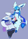  absurd_res anthro anus blue_body blush bodily_fluids butt clothing duo eeveelution felid fellatio female generation_4_pokemon genital_fluids genitals glaceon hand_on_head hi_res koivyx legwear licking male male/female mammal mochi_(snowyembers) nintendo oral paws penile penile_spines penis penis_lick pokemon pokemon_(species) praise precum presenting presenting_hindquarters presenting_pussy pussy pussy_juice rear_view scarf sex simple_background starei_(starei) stockings tapering_penis text thick_thighs tongue tongue_out 
