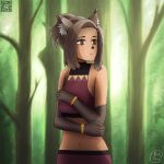  anthro clothing female forest hi_res mushoku_tensei nick_fern plant solo tree 