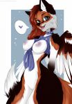  alivion anthro breasts canid canine collar female fox genitals hi_res looking_at_viewer mammal nipples nude pussy simple_background smile smiling_at_viewer solo 