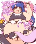  @_@ alternate_costume alternate_hair_length alternate_hairstyle big_belly burp digestion doremy_sweet fat inflation midriff obese sheep slnchyt stomach_growling tapir_girl touhou weight_gain 