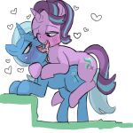  &lt;3 1:1 2018 baigak blue_body blue_hair blue_tail blush bodily_fluids cutie_mark digital_drawing_(artwork) digital_media_(artwork) dripping drooling duo equid equine female female/female female_on_bottom female_on_top feral feral_on_feral french_kissing friendship_is_magic hair half-closed_eyes hasbro horn kissing mammal my_little_pony narrowed_eyes on_bottom on_top open_mouth pink_body pink_eyes purple_eyes purple_hair purple_tail quadruped saliva saliva_drip saliva_on_tongue starlight_glimmer_(mlp) tail tongue tongue_out tongue_play trixie_(mlp) unicorn 