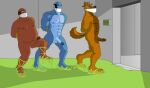  abs animal_humanoid anthro bald balls black_nose blue_body blue_hair blue_penis blue_penis_tip brown_body brown_fur brown_hair brown_penis brown_penis_tip brown_skin brown_tail canid canine canis cloth_gag clothing countershade_face countershade_neck countershade_tail countershade_torso countershading domestic_dog doorway erection eyes_closed feet felid felid_humanoid feline feline_humanoid floor footwear footwear_only fur gag gagged genitals grey_floor grey_wall group hair hat hat_only headgear headgear_only headwear headwear_only human humanoid humanoid_feet inside male mammal mammal_humanoid mostly_nude muscular muscular_anthro muscular_humanoid muscular_male nipples nude overweight pantherine panthro pecs penis penis_tip pink_scar plantigrade sandals sandals_only scar shadow short_hair slime struggling tail thundercats trio veldismalo walking wall_(structure) wrists_tied yellow_clothing yellow_footwear yellow_sandals 