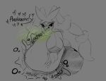  absurd_res anthro anthro_pred anthro_prey belly belly_reduction big_belly big_breasts breast_expansion breasts buckteeth burp_cloud burping digestion digestion_noises expansion fatal_vore female female_pred floppy_ears greyscale hi_res huge_breasts huge_hips huge_thighs long_ears lop_ears mega_evolution mega_lopunny monochrome motion_lines nintendo open_mouth pokemon pokemon_(species) rapid_digestion razzbian same_size_vore sketch teeth thick_thighs thigh_expansion vore weight_gain wide_hips 