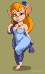  2023 anthro big_breasts blonde_hair blue_eyes breasts chip_&#039;n_dale_rescue_rangers clothed clothing digital_media_(artwork) disney dress eyewear feet female full-length_portrait gadget_hackwrench glasses goggles hair hi_res jewelry long_hair looking_at_viewer mammal mouse murid murine pink_nose portrait rodent solo vylfgor 