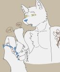 anthro arctic_wolf canid canine canis hi_res macro male mammal micro micro_vore munchyfungus solo vore wolf 