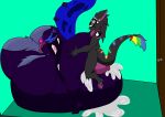  absurd_res anthro big_breasts big_tail breasts female fluffy hi_res huge_breasts hyper machine mamagen multi_breast multi_ear multi_eye protogen protogenqueen queen royalty tail tentacles 