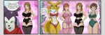  anthro bandai_namco bra canid canine clothing digimon digimon_(species) english_text female female/female fox group human humanoid imp impmon lingerie magnificentsexygals male mammal panties renamon rika_nonaka rumiko_nonaka seiko_hata text underwear 