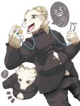  absurd_res anthro bovid caprine cosplay hi_res kemono male mammal medical_instrument nexusthelife scientific_instrument sheep solo stethoscope transformation weight_gain 