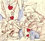  &lt;3 &lt;3_censor 4_fingers anthro bodily_fluids br&#039;er_fox canid canine censored crying fangs fingering fingers fox hi_res male male/male mammal red_fox robin_hood tears teeth uochandayo 