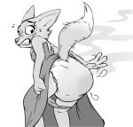  anthro blush canid canine clothed clothing diane_foxington diaper diaper_fetish digital_media_(artwork) dreamworks embarrassed feces female fox full_diaper fur looking_back mammal messy_diaper messyszop rear_view scat simple_background soiled soiled_diaper soiling solo teeth the_bad_guys used_diaper wearing_diaper 
