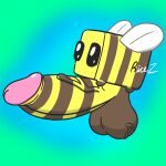  absurd_res arthropod balls bee bee_(minecraft) big_balls big_penis blush cute_eyes erection fur genitals hi_res huge_balls huge_penis hymenopteran insect male microsoft minecraft mojang penis ricez shaded solo striped_body striped_fur stripes vein veiny_balls veiny_penis wings xbox_game_studios 