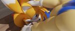  anthro blender_(software) canid canine duo fox hi_res male male/male mammal miles_prower nude oral pandyno sega sonic_the_hedgehog sonic_the_hedgehog_(series) 