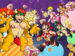  bowser bulge clothing crossgender dearest_antoine detailed_bulge ear_piercing hi_res human koopa luigi male mammal mario mario_bros nintendo nipple_piercing nipples piercing princess_daisy princess_peach scalie underwear 