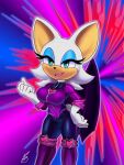  2023 5_fingers anthro barely_sly bat bodysuit breasts clothing erect_nipples erect_nipples_under_clothes eyeshadow female fingers fur gloves half-closed_eyes handwear hi_res lipstick makeup mammal narrowed_eyes nipples open_mouth open_smile rouge_the_bat sega signature skinsuit smile solo sonic_the_hedgehog_(series) tight_clothing white_body white_fur wings 