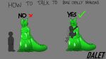  absurd_res anthro balls belly_hump belly_humping daletfours dragon faceless_character faceless_male genitals goo_creature goo_dragon green_body hi_res honeydew_(daletfours) how_to_talk_to_short_people humanoid humor humping male male/male meme moobs navel_fetish navel_penetration nude overweight overweight_male penetrating_slime penetration simple_background size_difference 