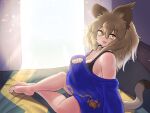  :3 animal_humanoid baggy_clothing bed big_breasts blonde_hair bra_straps breasts choker clothed clothing dipstick_tail drapes fangs felid felid_humanoid female furniture hair hi_res huge_breasts humanoid jewelry kemono_friends lion_(kemono_friends) lion_humanoid long_hair mammal mammal_humanoid markings mo23 necklace on_bed open_mouth pantherine pantherine_humanoid pillow solo tail tail_markings teeth yellow_eyes 