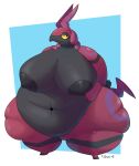  anthro areola arthropod belly belly_overhang belly_rolls big_areola big_belly big_breasts big_nipples breasts cowiie fat_legs fat_rolls female generation_5_pokemon hands_behind_back hi_res huge_thighs hyper hyper_belly looking_at_viewer love_handles morbidly_obese morbidly_obese_anthro morbidly_obese_female myriapod navel nintendo nipples nude obese obese_anthro obese_female overweight overweight_anthro overweight_female pokemon pokemon_(species) pudgy_belly scolipede simple_background solo thick_thighs wide_hips 