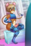  absurd_res anthro clothing girly hi_res jerry_mouse legwear male mammal metro-goldwyn-mayer mouse murid murine noppe-bo pattern_clothing pattern_legwear pattern_stockings rodent solo stockings striped_clothing striped_legwear striped_stockings stripes tom_and_jerry 