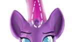  2023 3d_(artwork) blue_eyes digital_media_(artwork) equid equine eye_scar eyelashes facial_scar female feral friendship_is_magic fur hair hasbro horn mammal my_little_pony my_little_pony:_the_movie_(2017) obstructed_horn purple_body purple_ears purple_fur purple_hair purple_horn scar ser_dad solo tempest_shadow_(mlp) unicorn 