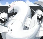  absurd_res aircraft airplane animal_genitalia anthro anus blush cloaca genitals hi_res ivxair3p living_aircraft living_machine living_vehicle lying machine male on_back solo thrusters vehicle white_body wings 