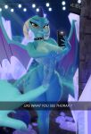  absurd_res anthro blender_(software) dragon female friendship_is_magic hasbro hi_res hooves-art my_little_pony princess_ember_(mlp) selfie solo 