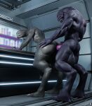  alien anal anthro balls big_balls big_butt big_penis butt duo from_behind_position gabrielarchgod genitals halo_(series) hi_res huge_balls huge_penis male male/male microsoft penis sangheili sex xbox_game_studios 